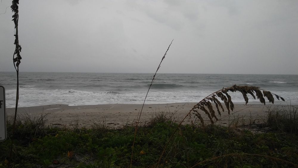 Sent to us with the Spectrum News 13 app: A gloomy morning along Satellite Beach in Brevard County gave way to a nicer Saturday. (Sue Archer/viewer)