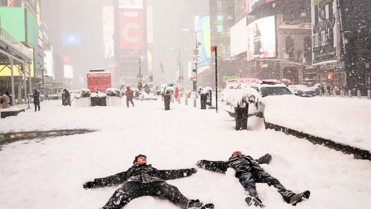 New York City - Winter Snow Scene - East Village Photograph by