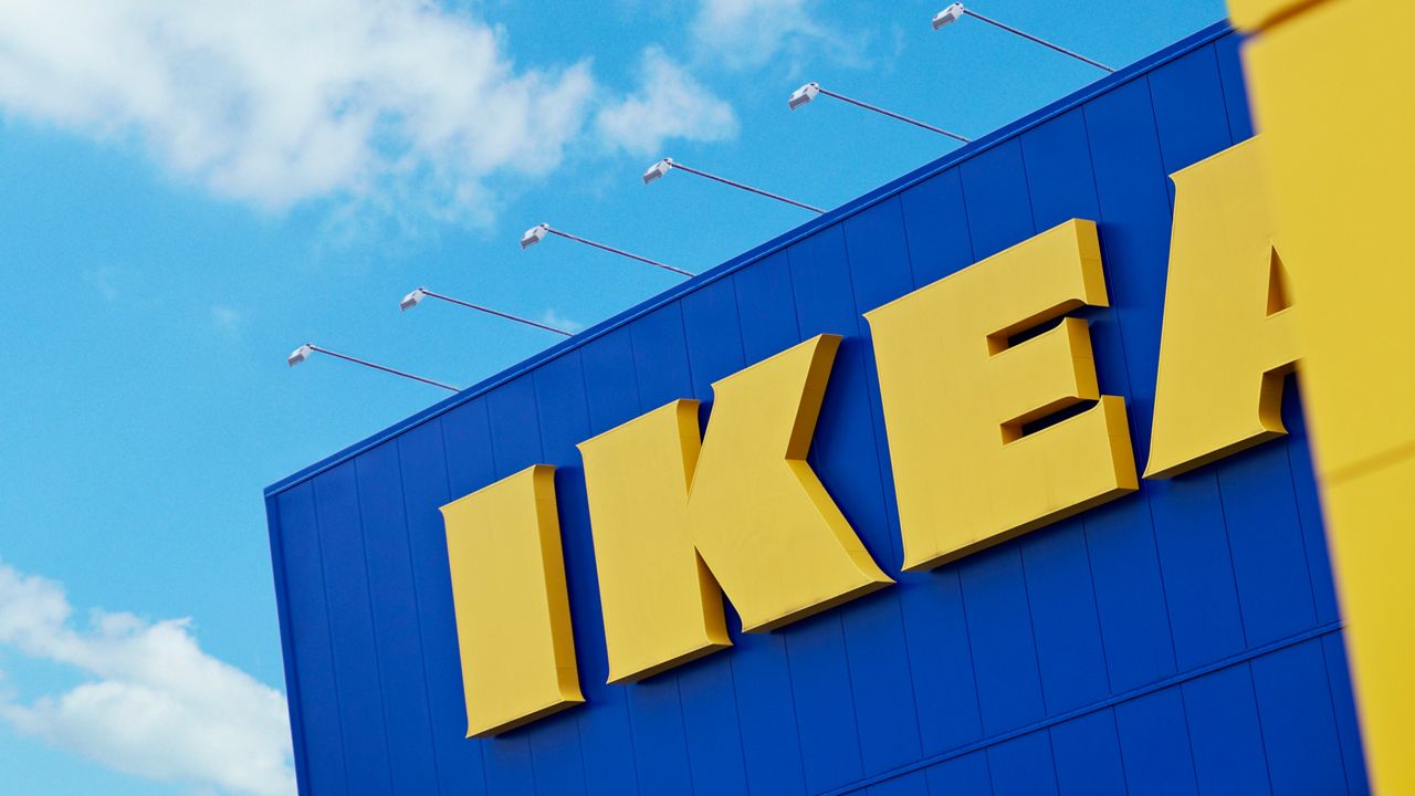 An IKEA sign atop a building (Courtesy IKEA)