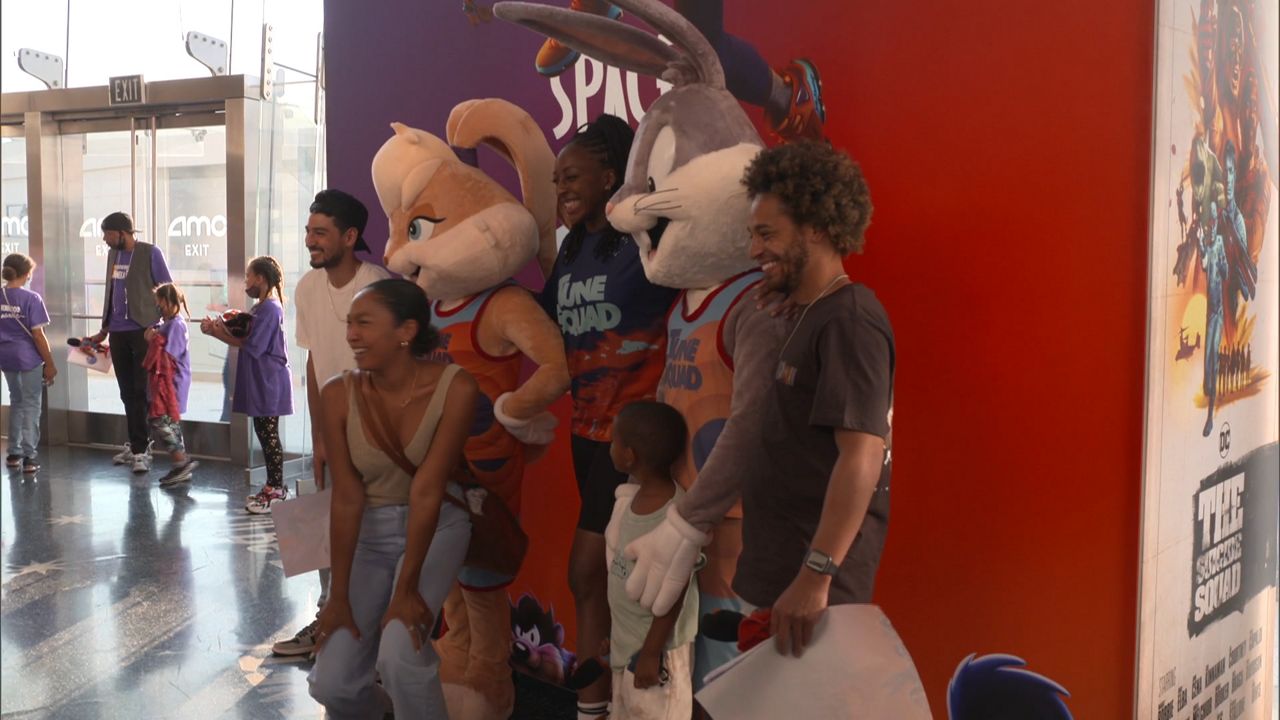 LA Sparks treat students to screening of new ‘Space Jam’