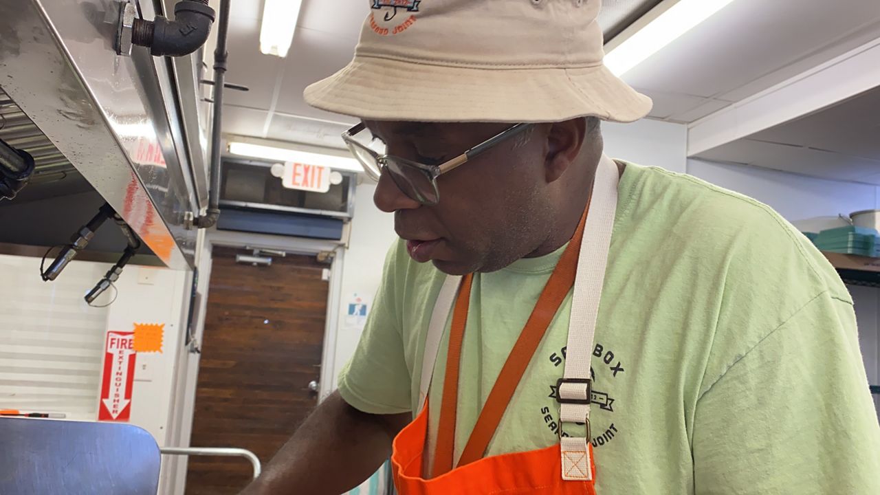Chef Ricky Moore owns Saltbox Seafood Joint.