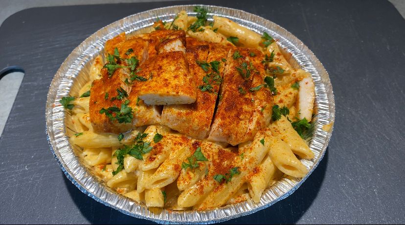 Their most popular dish, the chicken alfredo. 