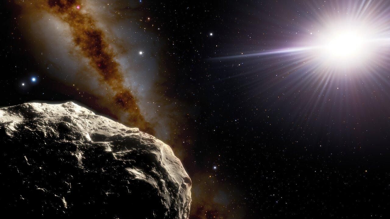 Asteroid 2020 XL5. (Credit: NOIRLab/NSF/AURA/J. da Silva/Spaceengine)