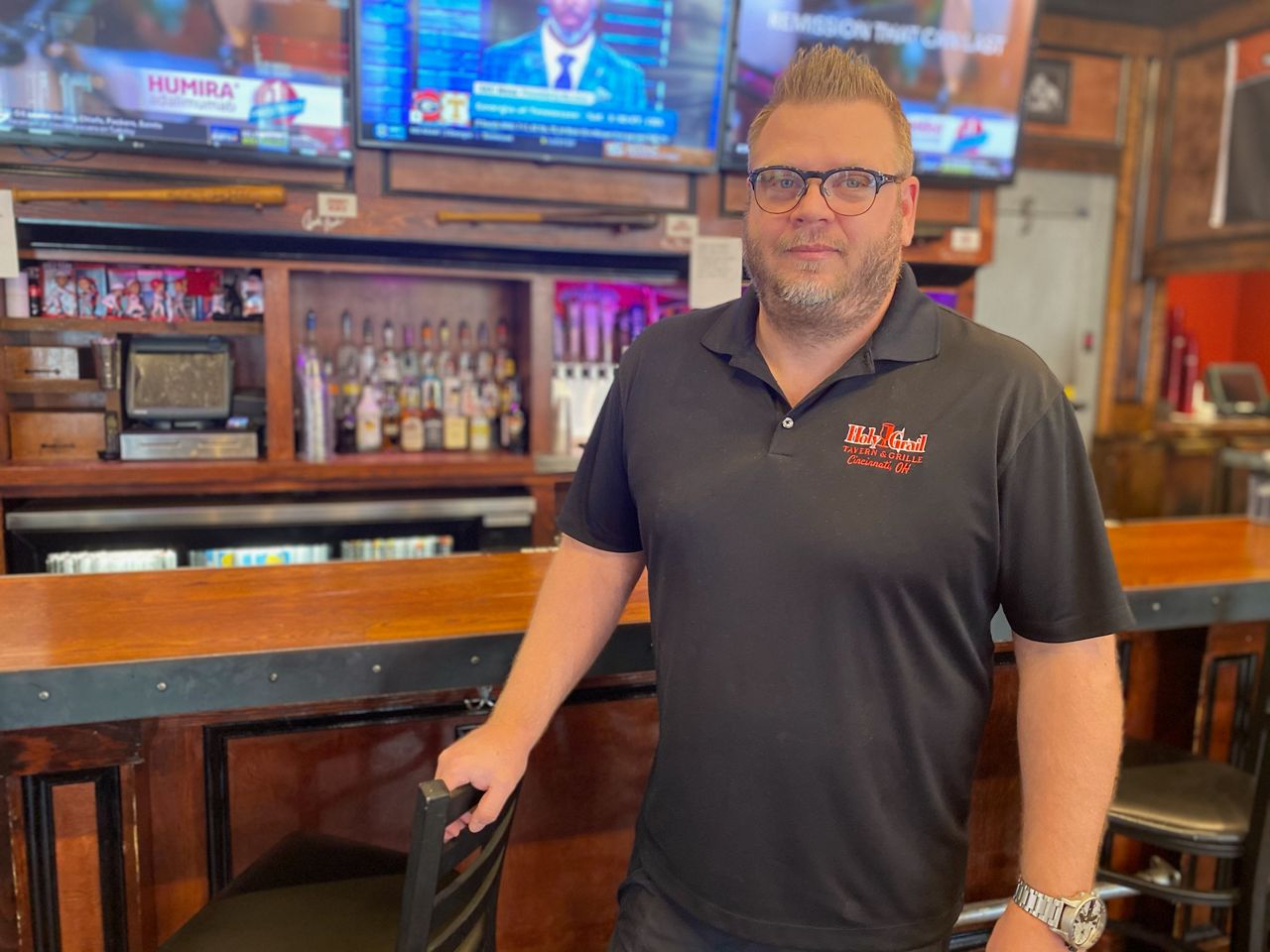 Tom Sparling, manager Holy Grail Tavern & Grille at The Banks. (Spectrum News)