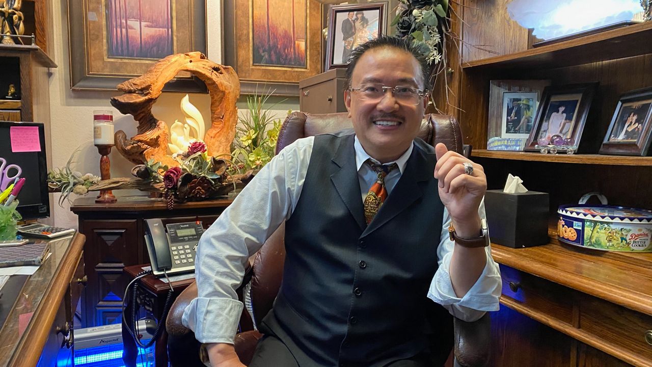 Michael Vo sits in his Westminster office where he operates his campaign for the 2nd District Supervisors' special election