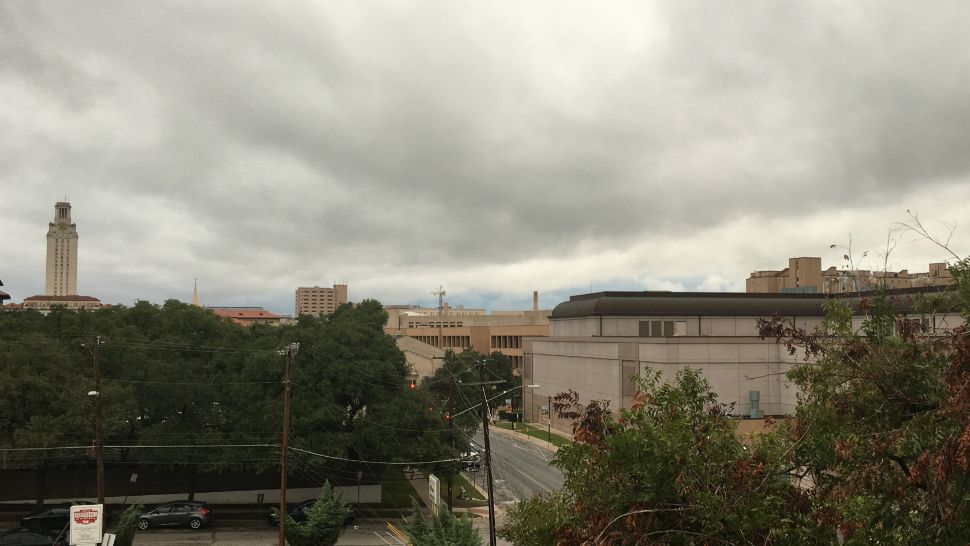 Foreboding clouds accompany a strong cold front in Austin, Texas, in this image from October 11, 2019. (Spectrum News)