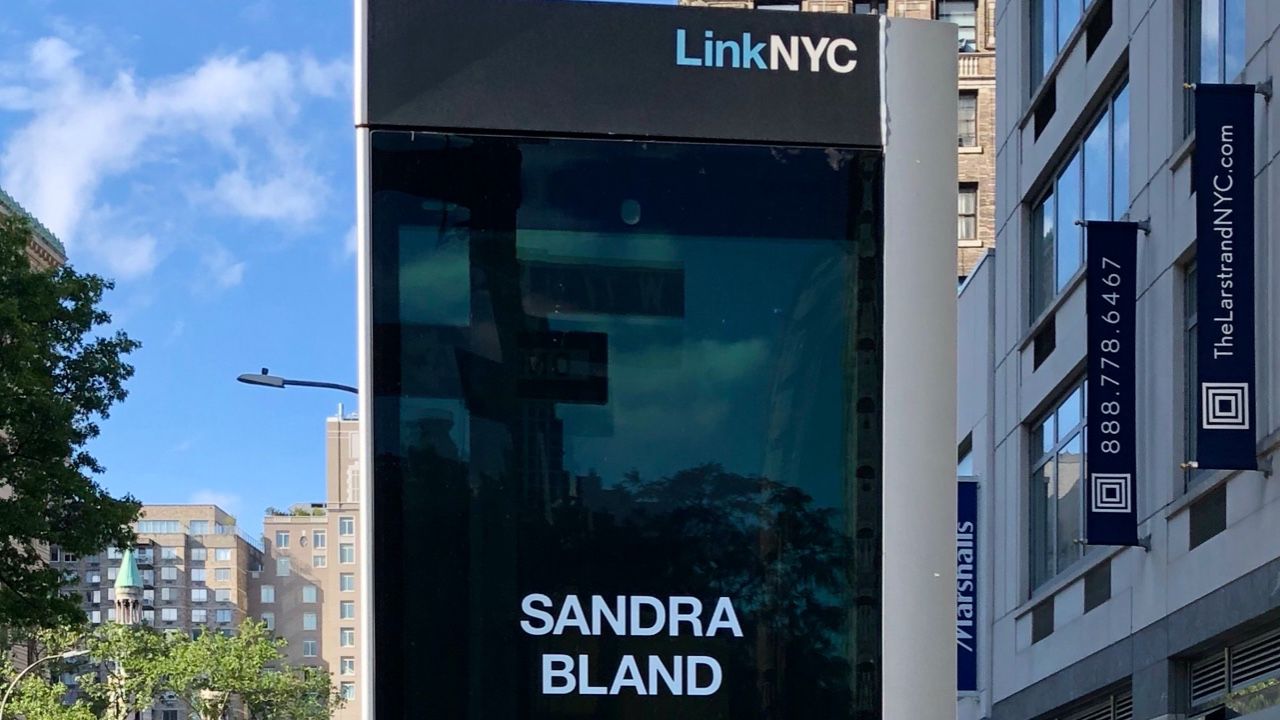 LinkNYC will be displaying the names of victims of systematic racism through this weekend.
