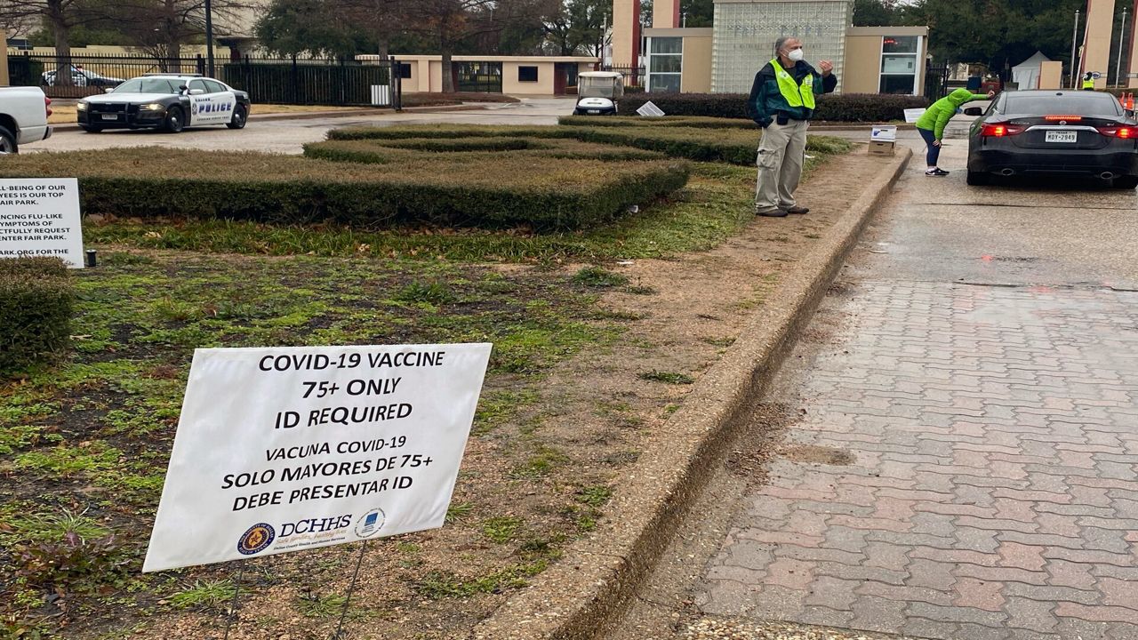 Fair Park is the site of the city's first mega-site for COVID-19 vaccinations. (Photo Source: Spectrum News 1 Texas)