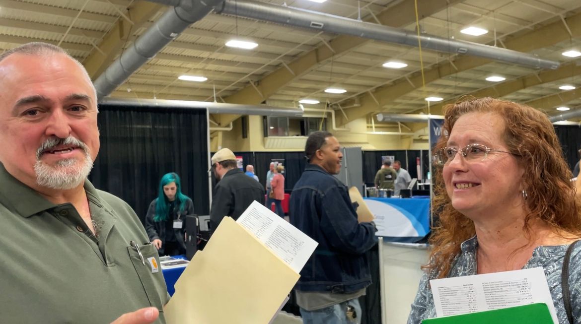 John and Dianna Davis at the WNC Career Expo