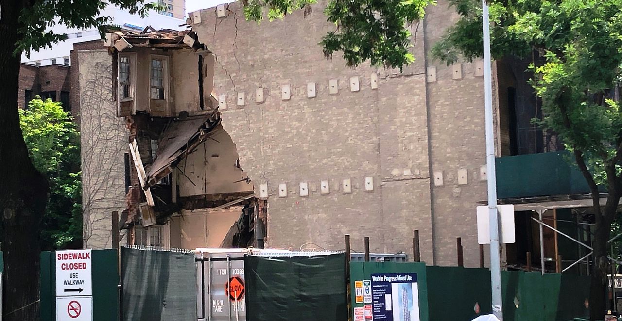 No Injuries After Vacant Building Partially Collapses in Midtown