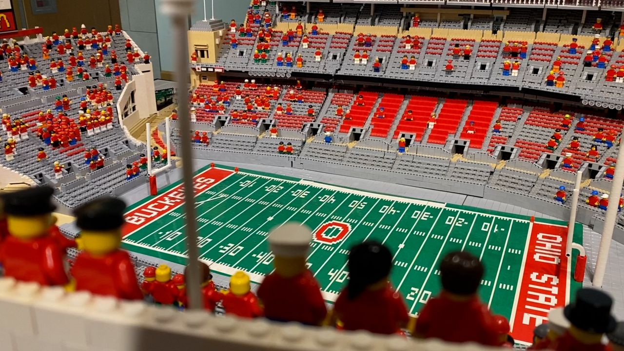 Professor builds Ohio Stadium Lego replica to