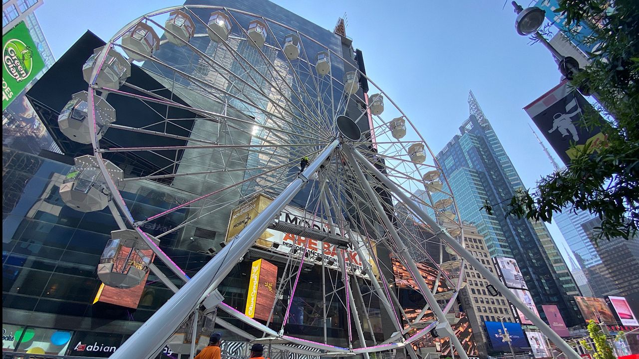 Times Square wheel opens for limited time