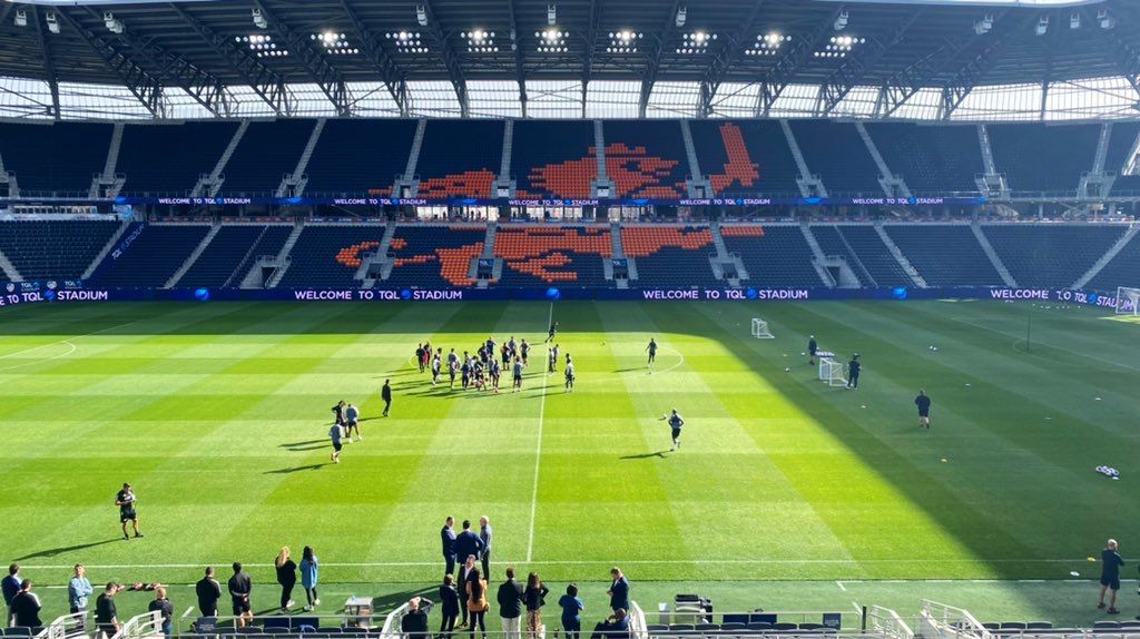 FC Cincinnati hosted a media day at TQL Stadium ahead of Saturday's home opener. The team's coaching staff and players both voiced confidence. (Casey Weldon/Spectrum News 1)