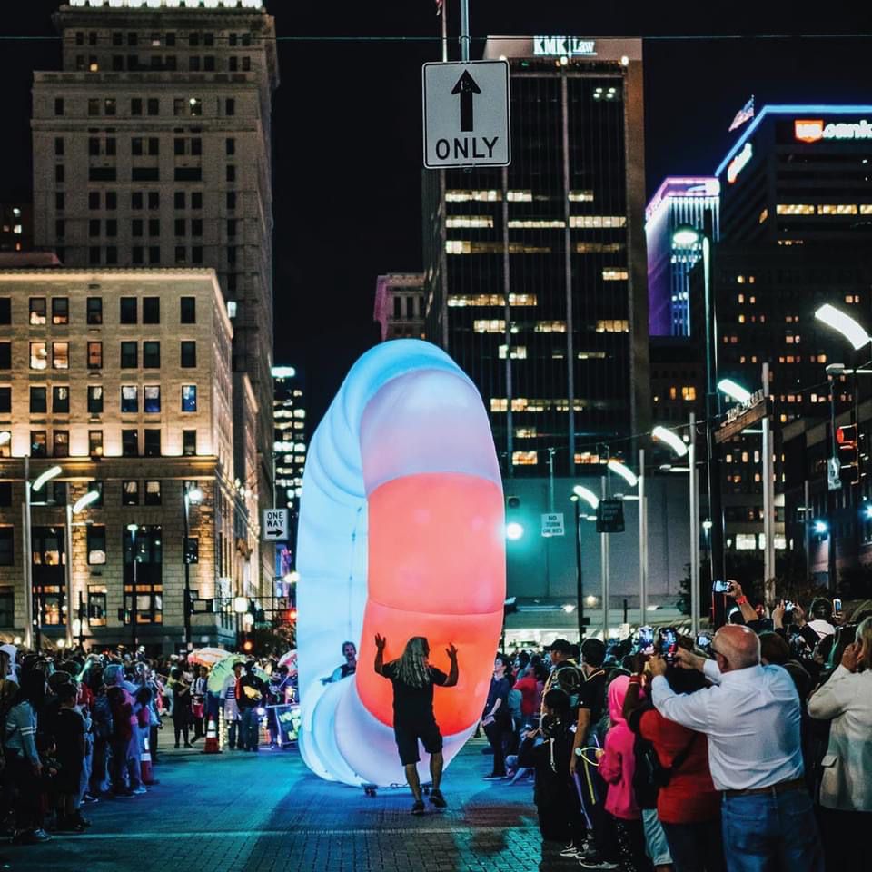 An example of a creative design for a 'float' in the BLINK Parade in 2019. (Photo courtesy of BLINK)