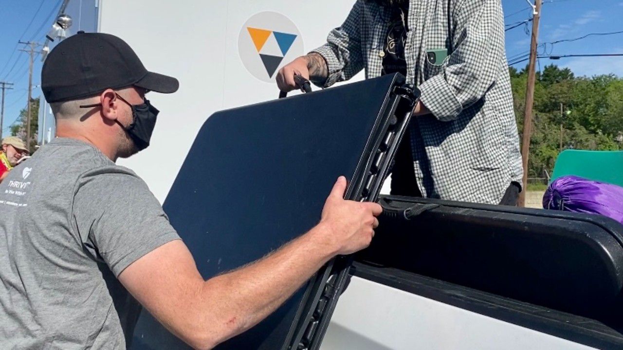 Church offers showers to people experiencing homelessness