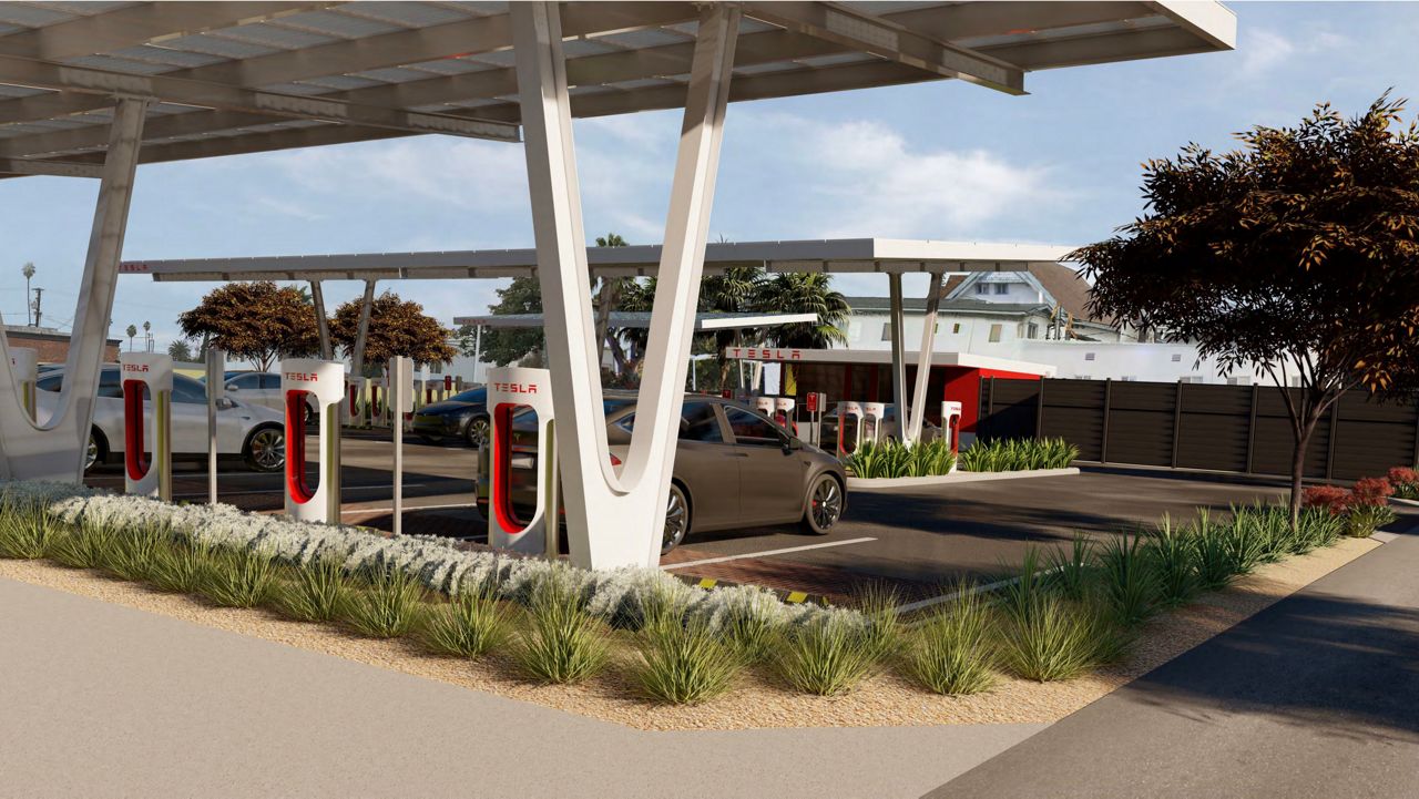 Tesla Supercharger Station Santa Monica