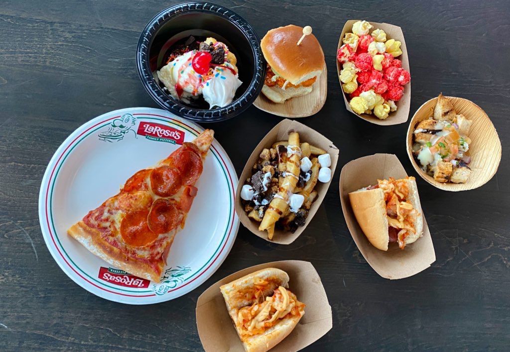 A sample of some of the food and menu offered this season at Great American Ball Park. (Casey Weldon/Spectrum News 1)