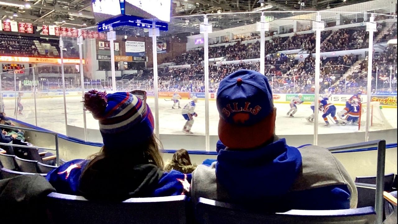 Rochester Americans wear Buffalo Bills inspired uniforms