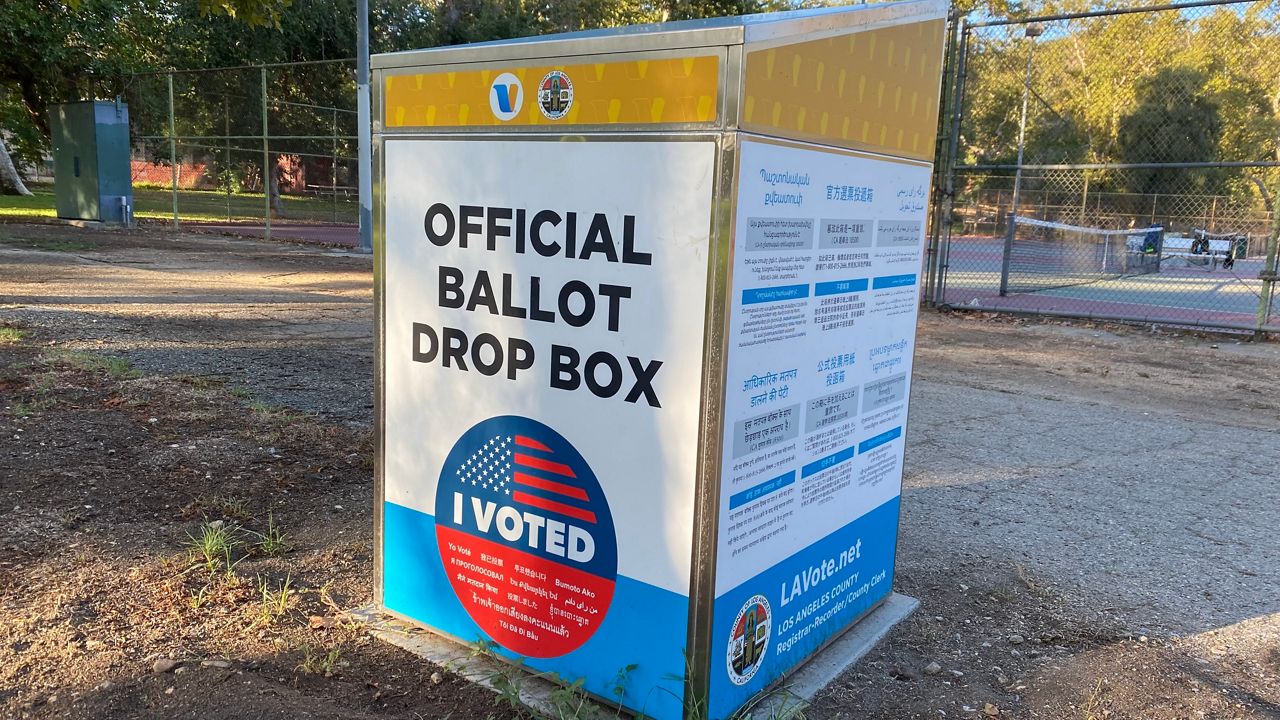 LA County vote ballot boxes gubernatorial recall election