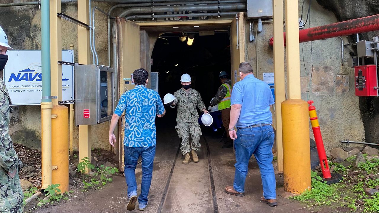 Government leaders enter the Red Hill Fuel Storage Facility. (Courtesy: US Sen. Brian Schatz/Website)