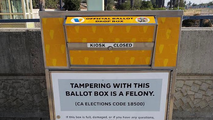 Pictured here is a Metro vote-by-mail ballot drop box. (Courtesy Metro)