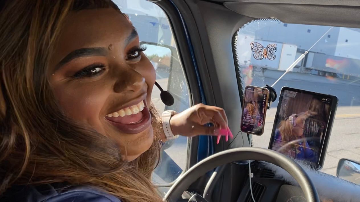 truck driver uses tiktok to inspire women