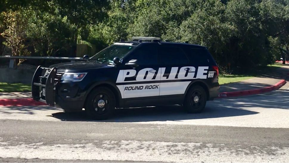 A Round Rock Police Department patrol vehicle outside Old Town Elementary School during an investigation on October 26, 2018. (Reena Diamante/Spectrum News)