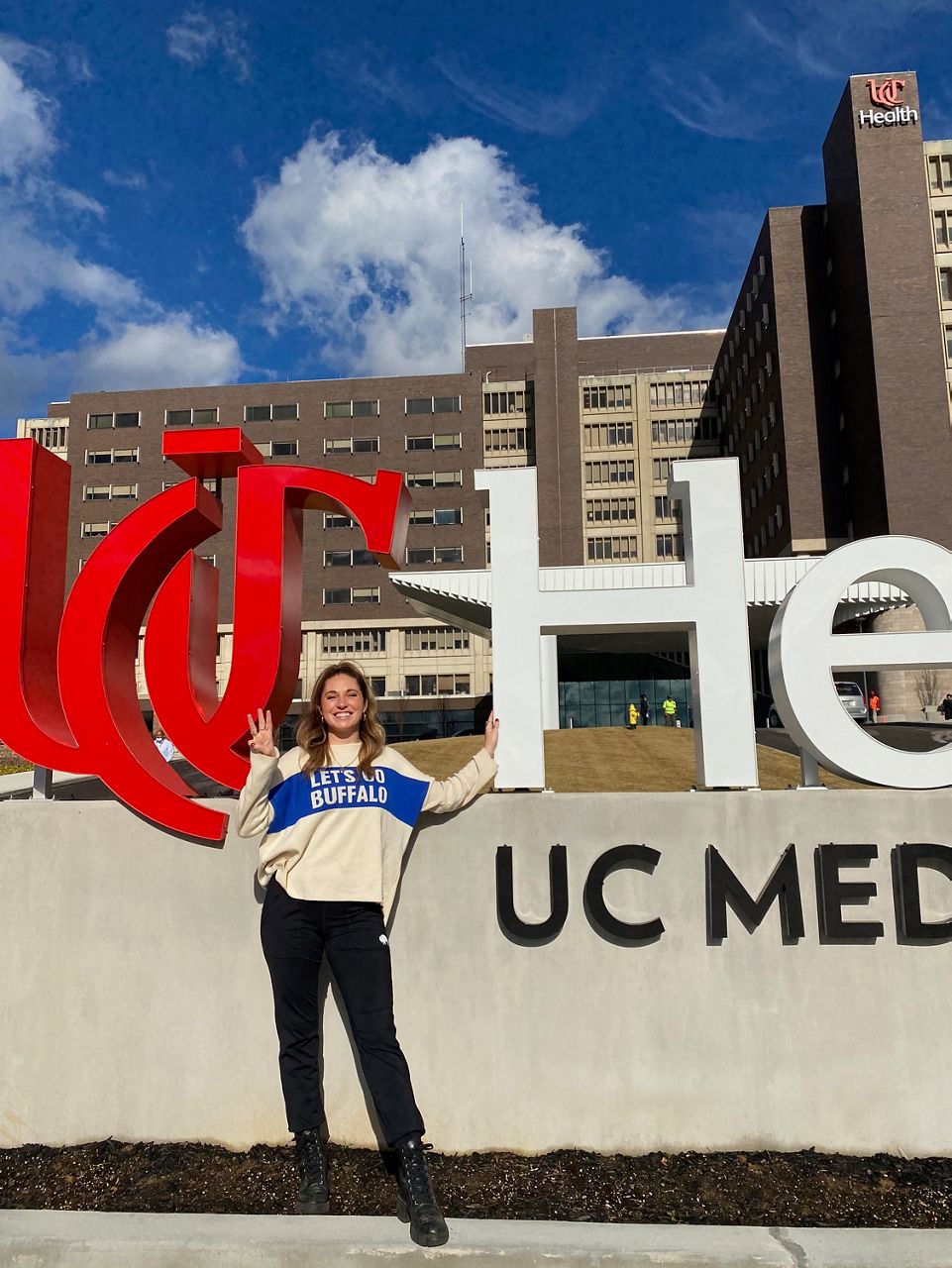 Madeline Hall led the effort to provide meals for UC Medical Center staff. She does similar efforts throughout the year with her company BFS Brand. (Photo courtesy of Madeline Hall)
