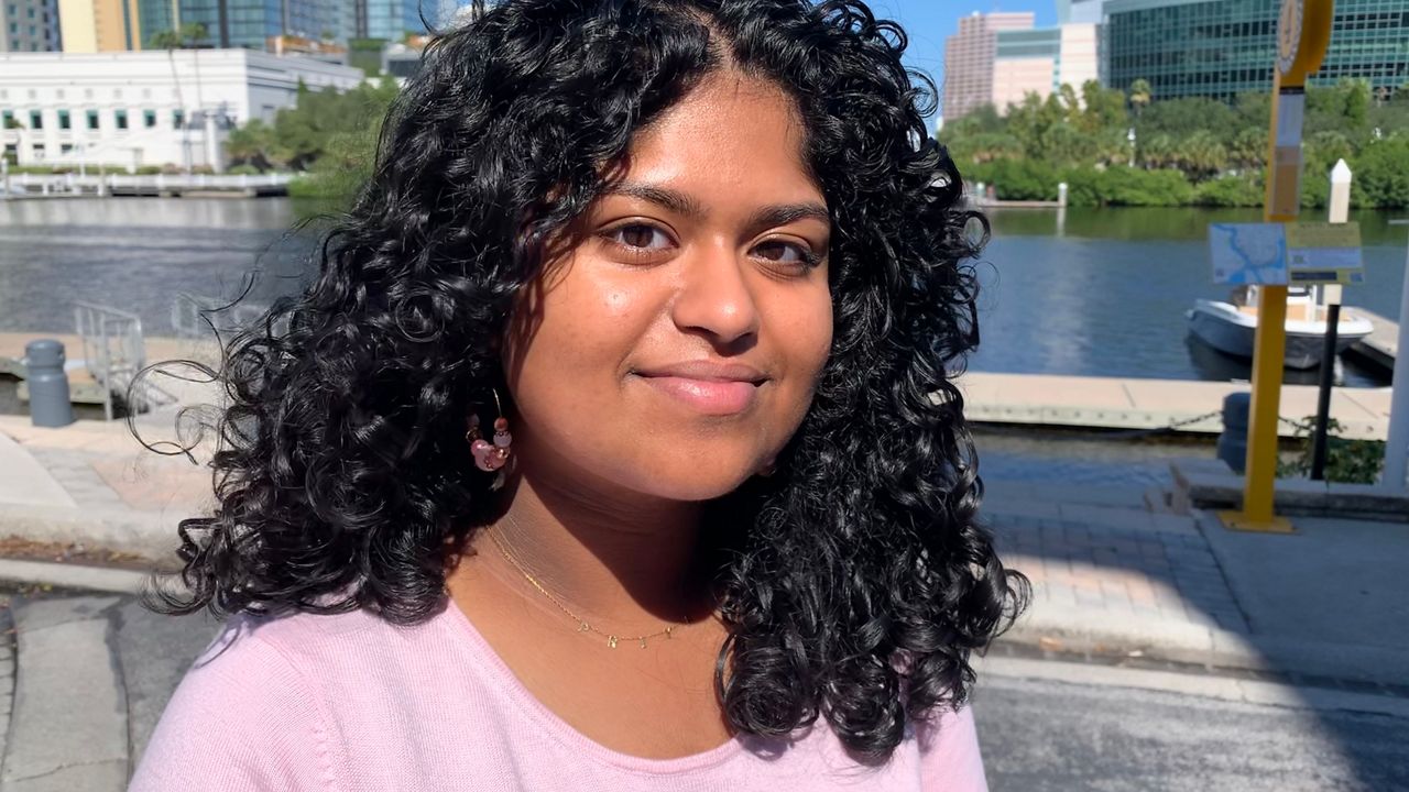 Robinson High School Student Priya Sambasivan has hit a high note with her virtual sing-along, PRIYA-FM, for senior communities. (Spectrum Bay News 9/Fadia Patterson)