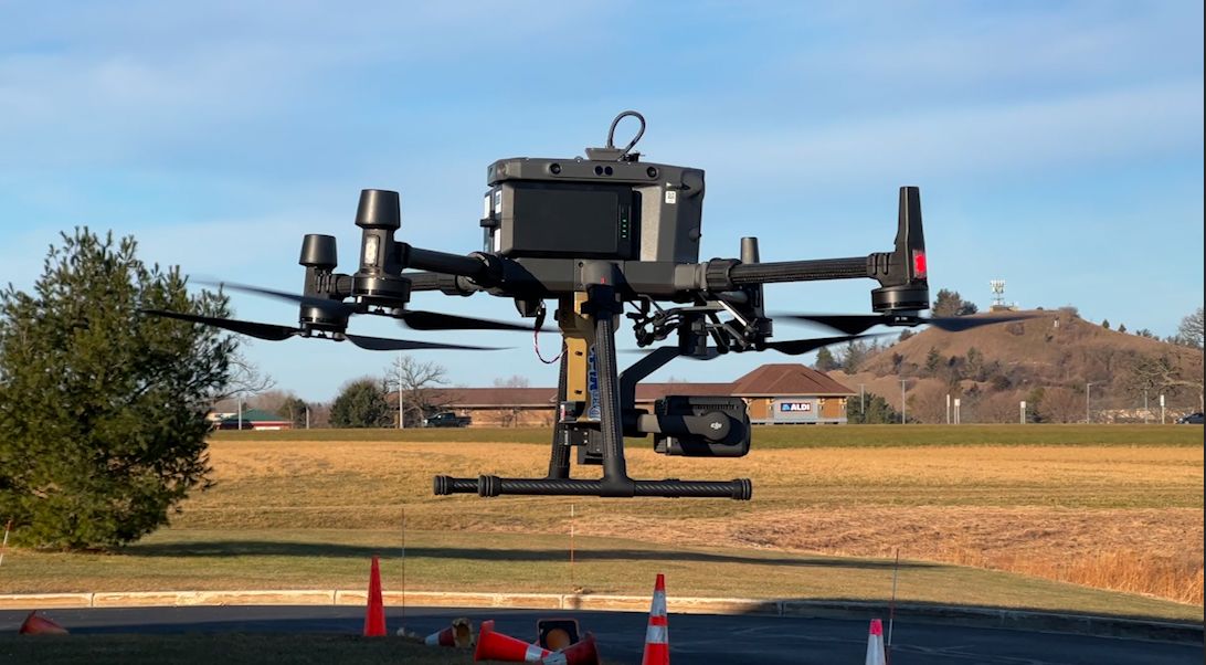 kedel detaljeret wafer Fire department reaches new heights with drone technology