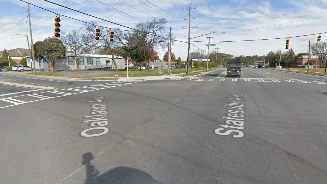 Intersection of Oaklawn and Statesville Avenue (Google Maps)