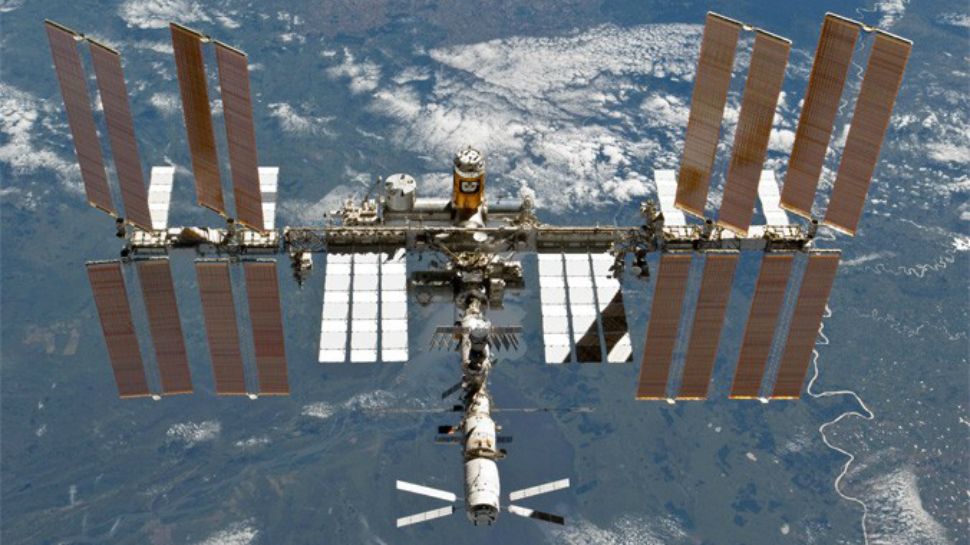 A leak has been detected on the International Space Station, but the nature of the leak has not been announced. (File photo of the International Space Station)