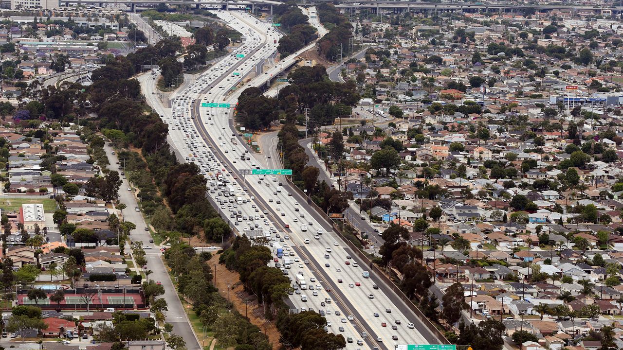 Traffic in Los Angeles.