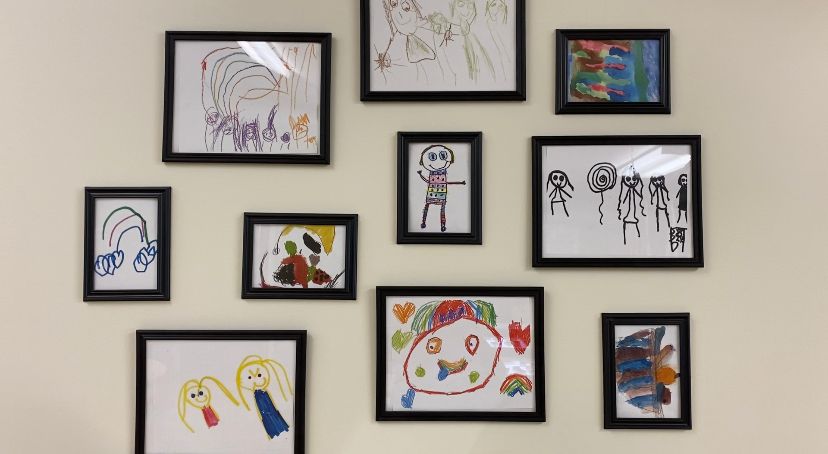 Ivybrook Academy student drawings on display