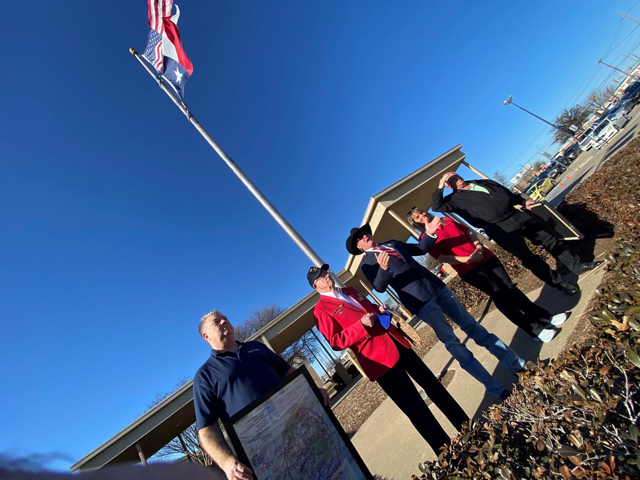 Iwo Jima remembrance event in Saginaw, Texas (Brian Scott/Spectrum News)