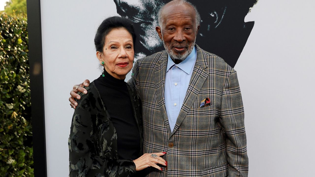 Jacqueline Avant and Clarence Avant attend the world premiere of "The Black Godfather," at Paramount Studios on Monday, June 3, 2019, in Los Angeles. (Photo by Mark Von Holden/Invision/AP)
