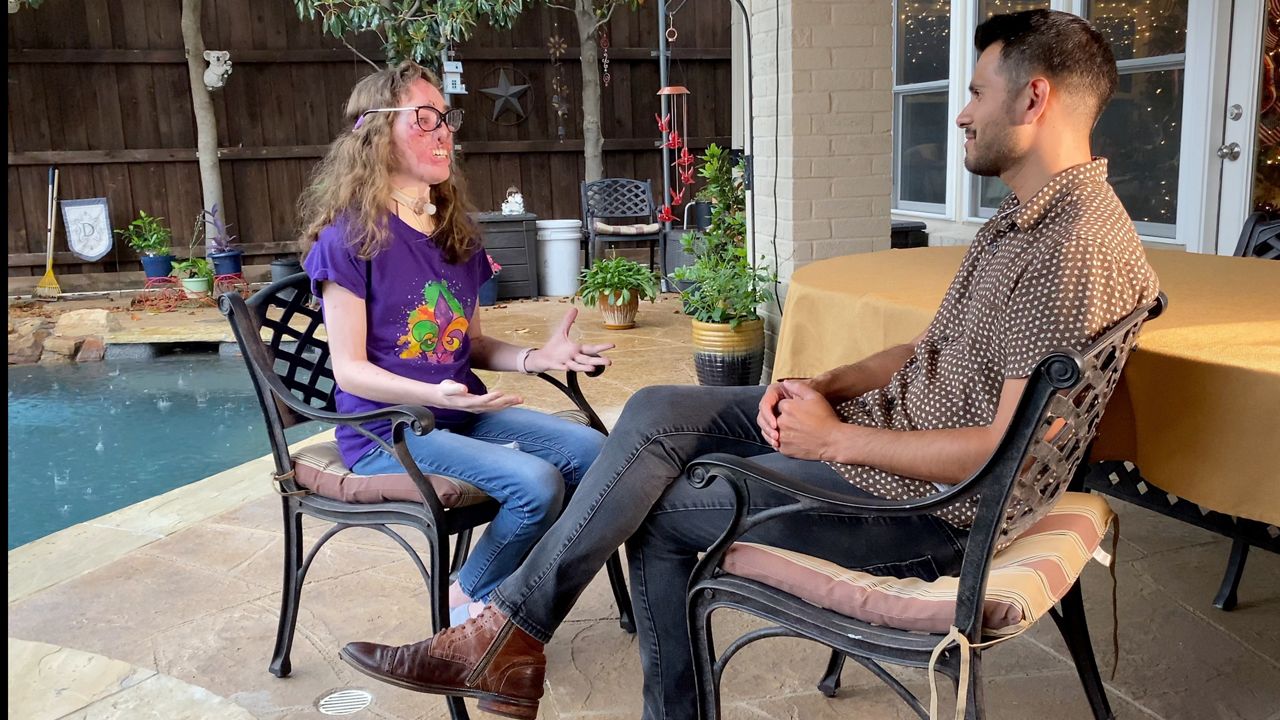 Spectrum News 1 Human-Interest Reporter Lupe Zapata sits down with Jacqueline Durand at her home in Coppell for a conversation about her future.