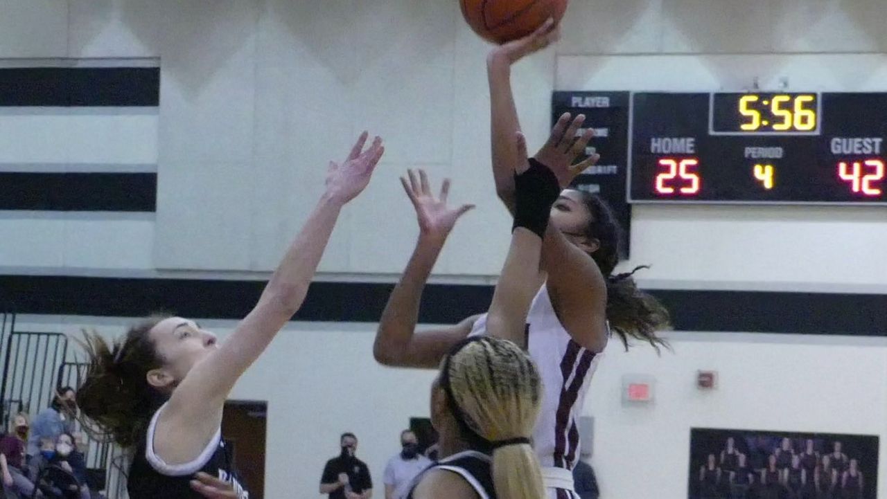 Jade Clack  rises above the competition in this image from 2021. (Victor McDowell/Spectrum News 1)
