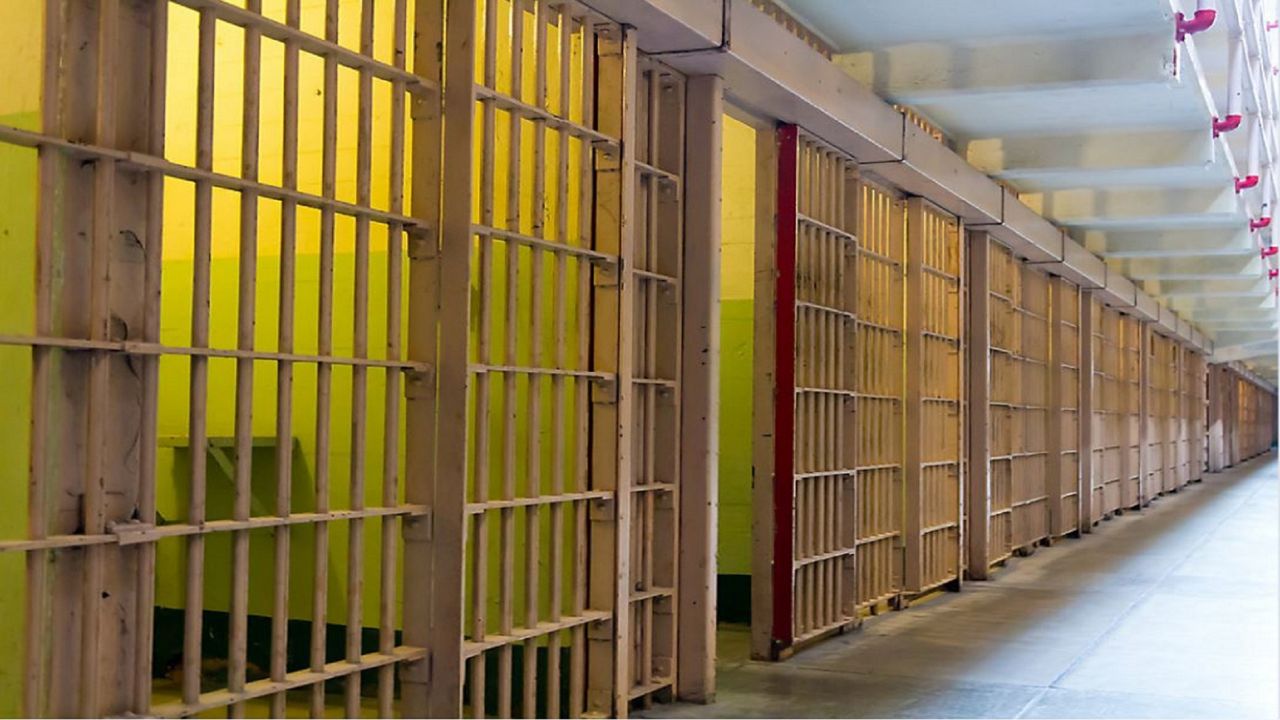 A row of jail cells. (Getty Images)