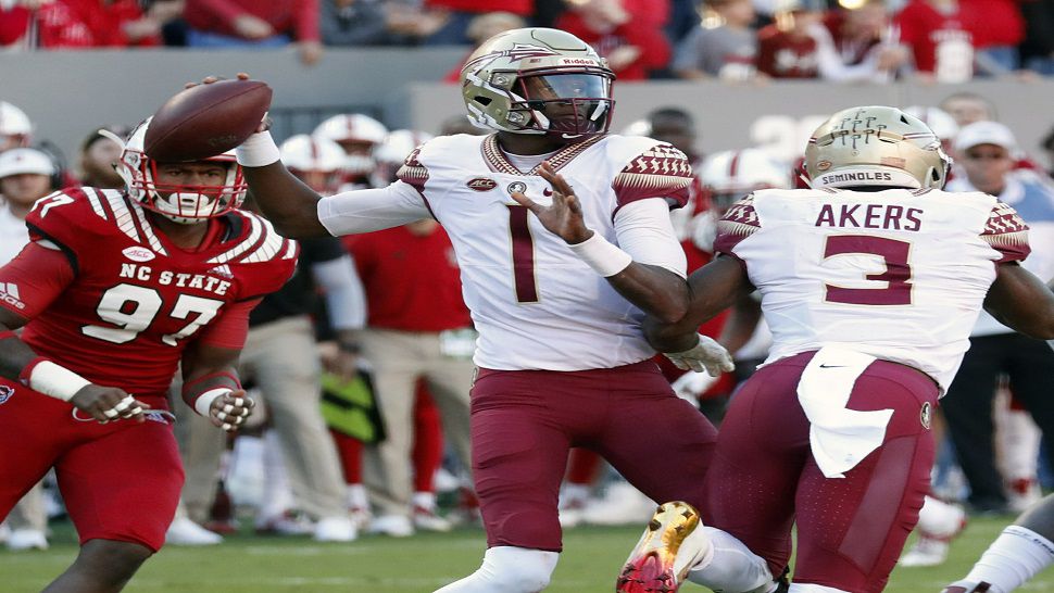 Florida State quarterback James Blackman threw for a career-high 421 yards and four scores in starting for Deondre Francois.
