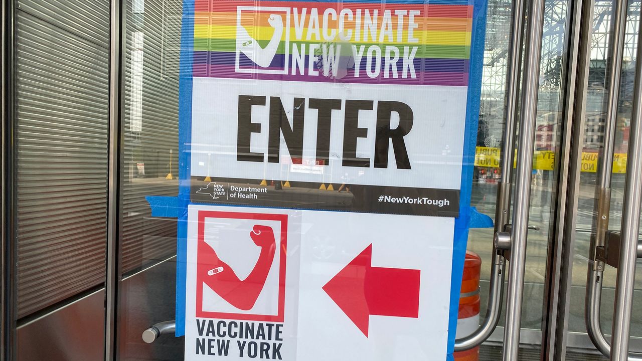 Javits Center vaccine site