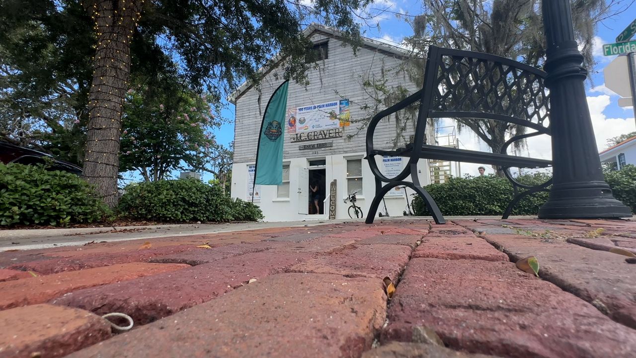 The J.C. Craver Building was Palm Harbor's original post office. The Palm Harbor Museum hosted a pop-up exhibit in the building to show off the hundred years of Palm Harbor. (Spectrum News/Dave Hodge)