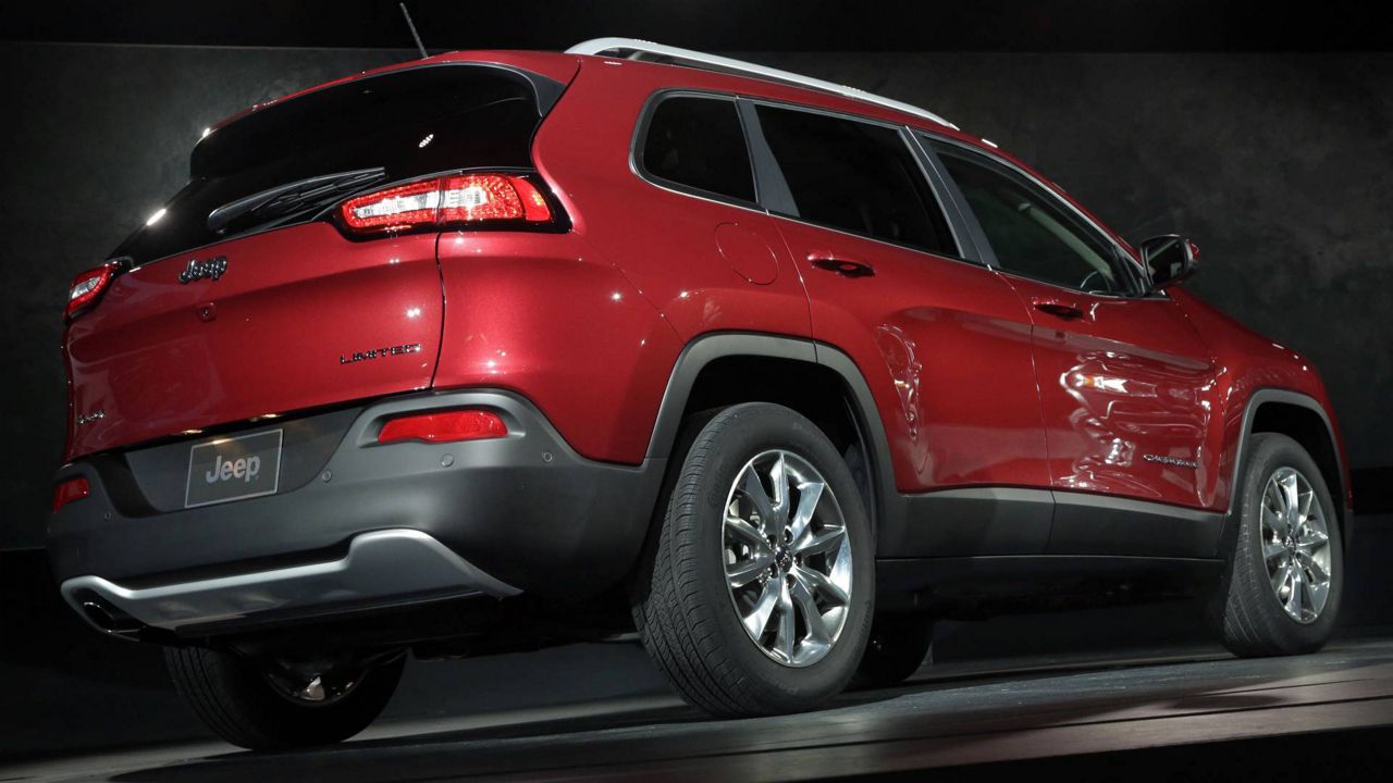 The 2014 Jeep Cherokee presented at the New York International Auto Show in 2013. (AP Photo/Richard Drew)