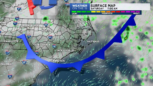 A few more clouds, cooler this weekend