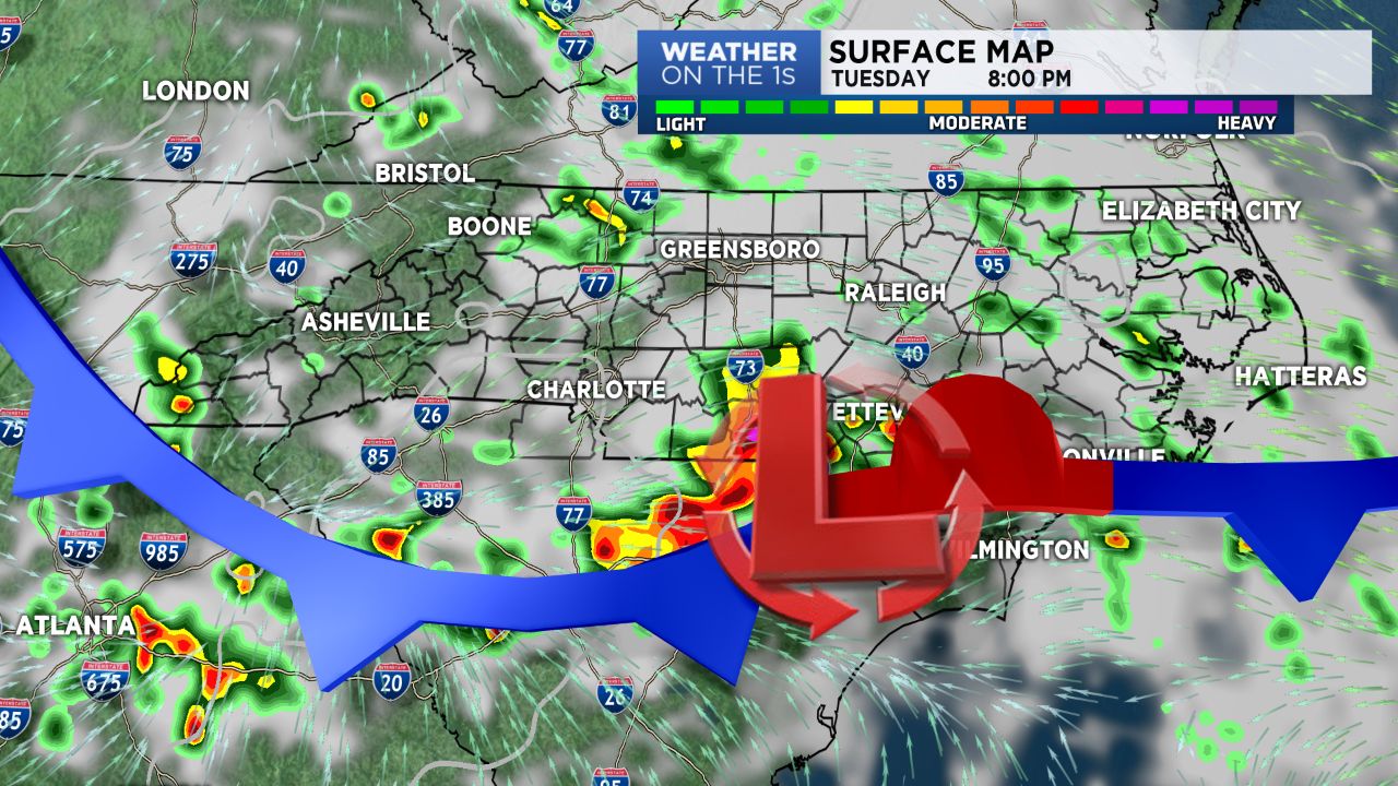 Storms forecast the next few days
