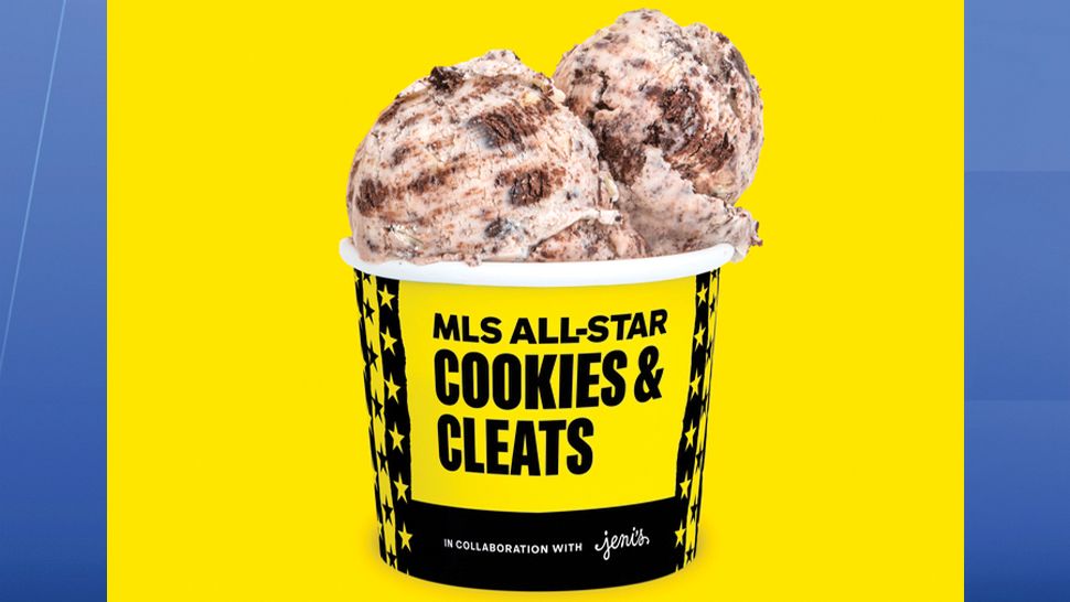 Jeni's and Major League Soccer's collaboration of "Cookes & Cleats" in honor of the MLS All-Star game. (Photo courtesy of MLS and Jeni's)