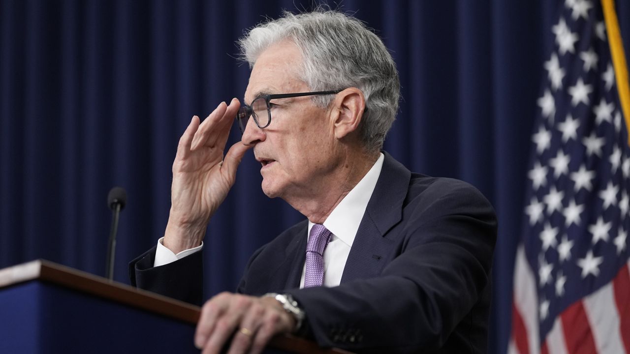 Federal Reserve Board Chairman Jerome Powell speaks during a news conference at the Federal Reserve in Washington, on Sept. 18, 2024. (AP Photo/Ben Curtis, File)