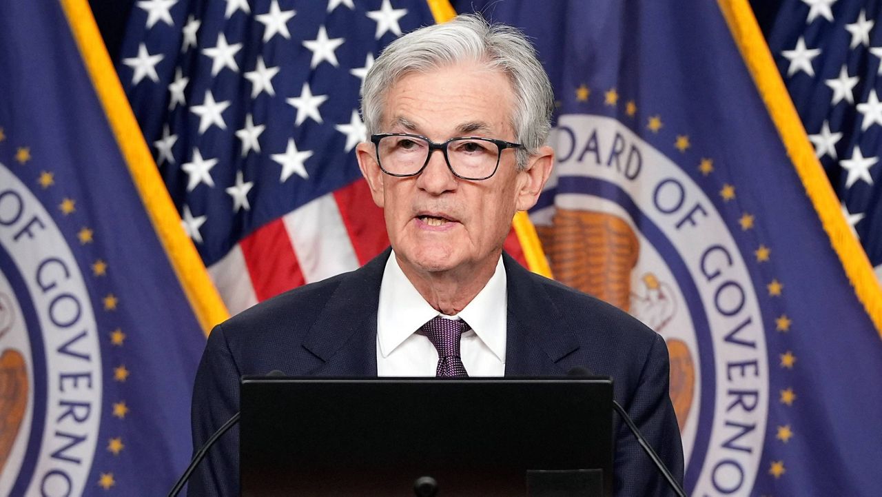 Federal Reserve Board Chairman Jerome Powell speaks during a news conference at the Federal Reserve, Wednesday, Dec. 18, 2024, in Washington. (AP Photo/Jacquelyn Martin)