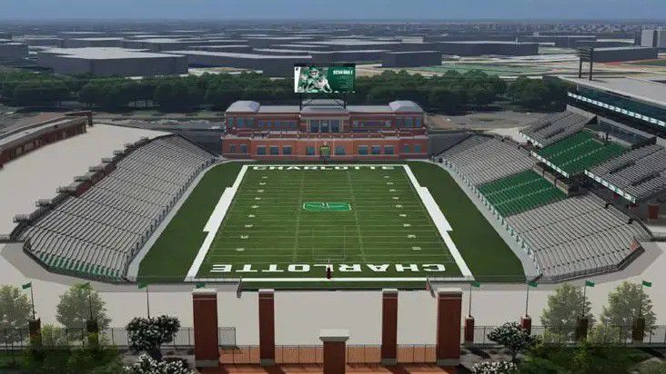 The initial stages of this project will push capacity over 18,000 fans. (Courtesy UNC Charlotte)