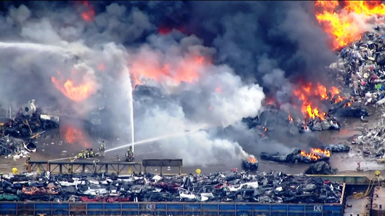 Fdny Aids Response To Jersey City Scrap Yard Fire